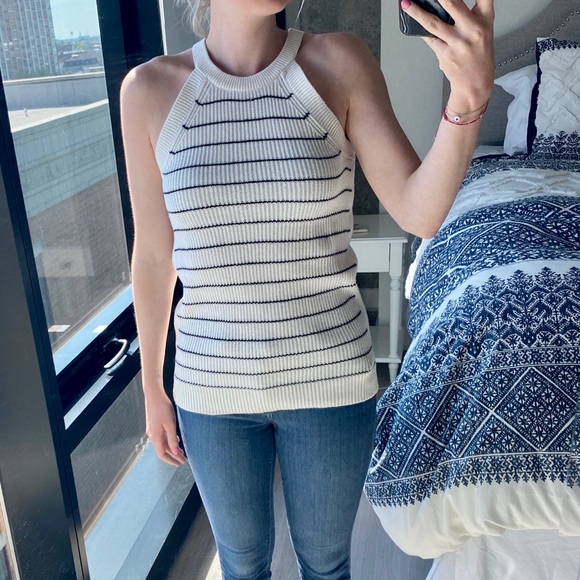 Striped Sweater Tank 